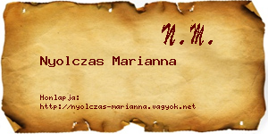 Nyolczas Marianna névjegykártya