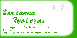 marianna nyolczas business card